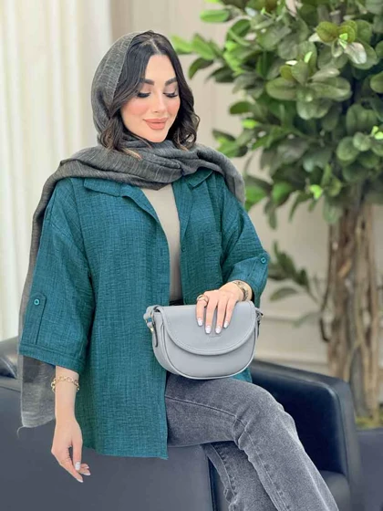 شومیز آستین پاگن ثمین