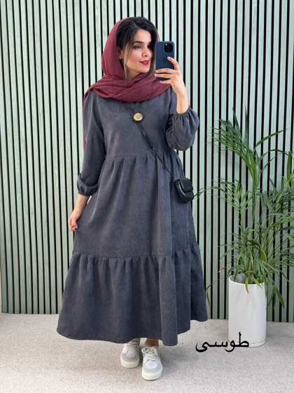 پیراهن مانتویی شقایق