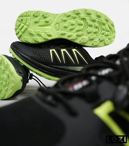 کفش کتانی کوهنوردی مردانه و زنانه مشکی سبز Salomon Speedcross 5 Trail