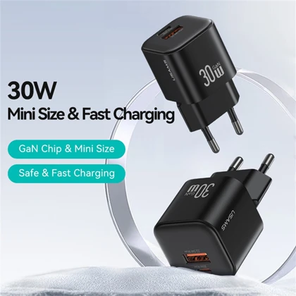 شارژر دیواری یوسامز USAMS مدل CC263 توان 30 وات دو پورت