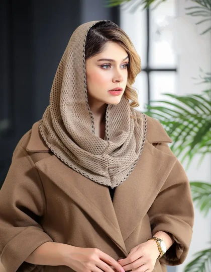 شال بافت ساده زنانه | انتخابی شیک برای فصل سرد سال