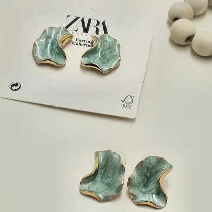 گوشواره زنانه میناکاری موج