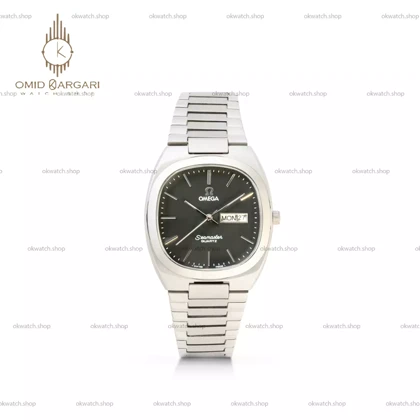 ساعت مچی امگا سیمستر نوستالژی بند سیلور صفحه مشکی Omega Seamaster