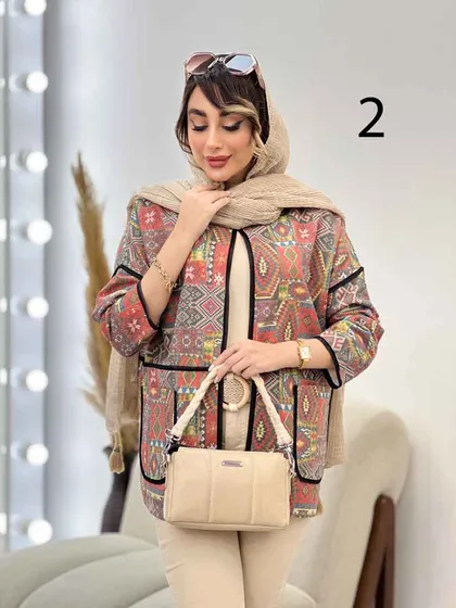 مانتو نوار دوزی برش‌دار