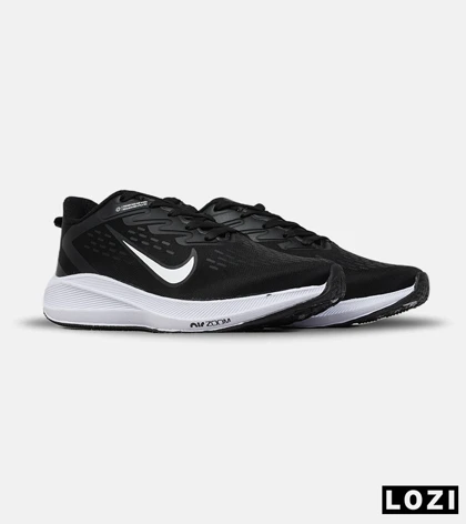 کتانی نایک Air Zoom مشکی سفید مدل 9249 کفش اسپرت مردانه و زنانه