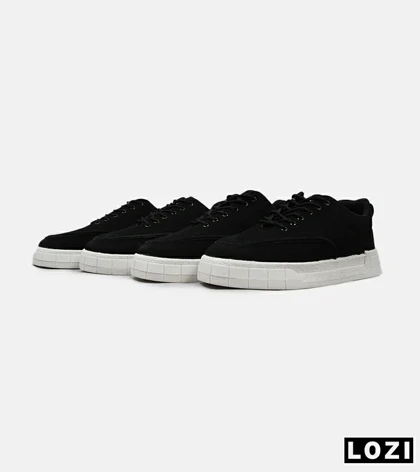 کتانی مردانه مشکی سفید PULL&BEAR