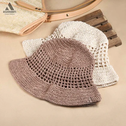 کلاه باکت بافتنی Crochet Bucket Hat HA199