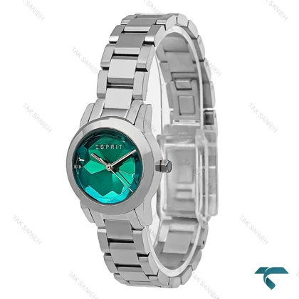 ساعت مچی اسپریت زنانه فلزی سیلور صفحه فیروزه Esprit-8218-L