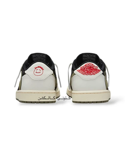 کتانی ویتنامی نایک ایر جردن وان تراویس اسکات اولیو nike air jordan 1 travis scott olive
