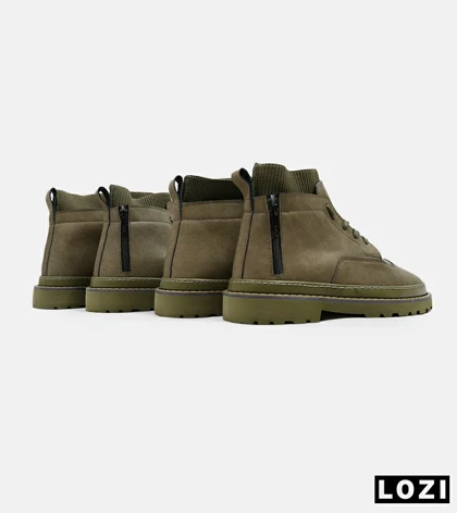 نیم بوت چرمی مردانه سبز Timberland