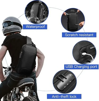 کیف بادی بگ اورجینال بنج مدل BANGE - BG22085 + قفل ضد سرقت