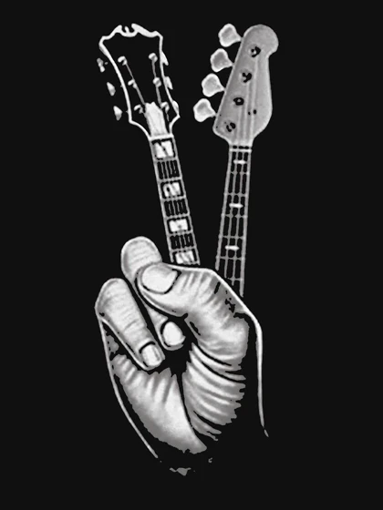 تیشرت سیستم او ا داون | BASS GUITAR SHIRT FINGER GUITAR SHIRT کد 241584