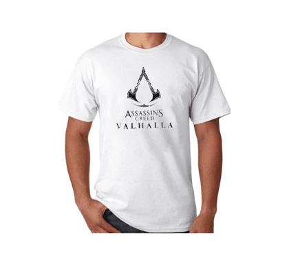 تیشرت Assassin’s Creed طرح Valhalla Logo Black اساسینز کرید کد 91557
