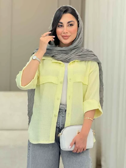 مانتو آستین پاکتی جلو ژیله
