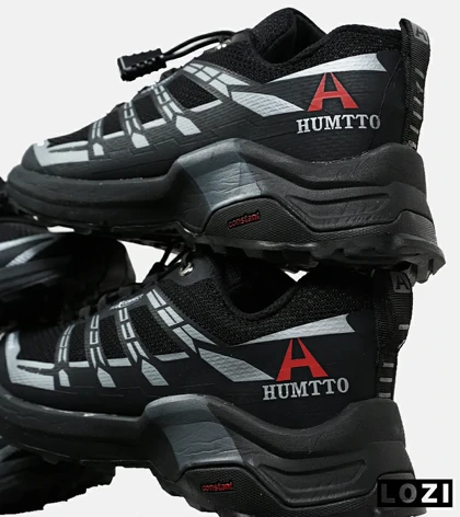 کفش کتانی مردانه و زنانه مشکی طوسی HUMTTO waterproof