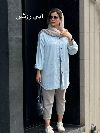 مانتو کتان جیب پایین 313