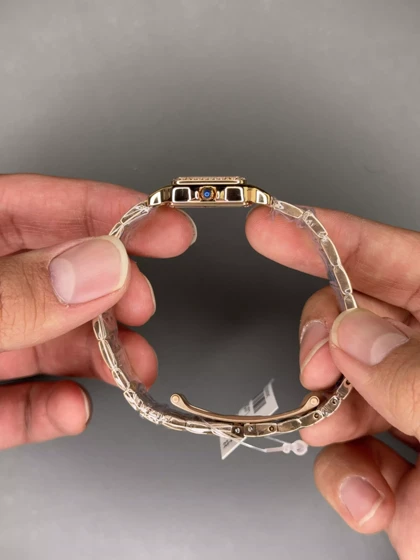 ساعت مچی کارتیه پنتر بند رزگلد دورنگین Cartier Panthere