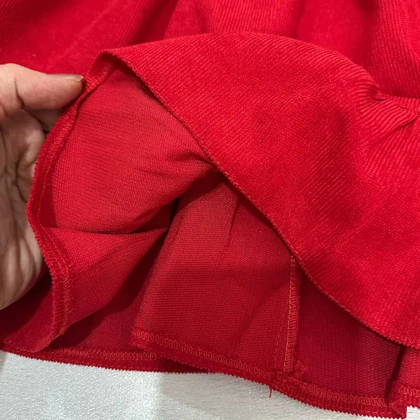 پیراهن قرمز دخترانه یلدایی افرا یقه ب ب