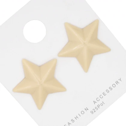 گوشواره دخترانه فانتزی مدل ستاره رنگی