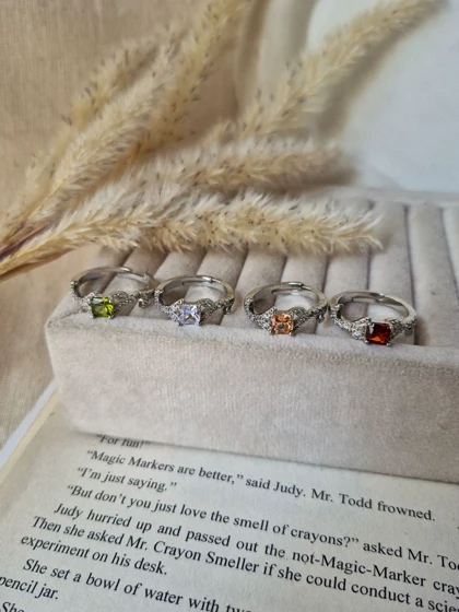 انگشتر جواهری (طرح یکی بخر 3تا ببر) 01