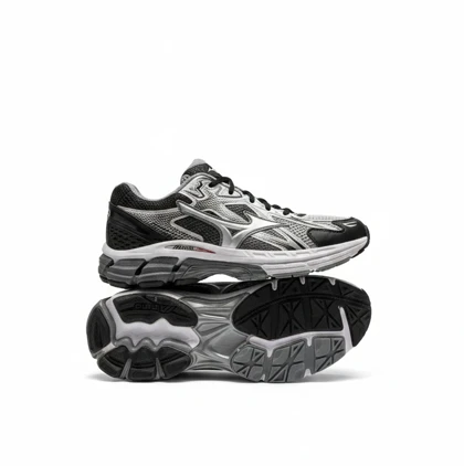 کفش کتانی میزانو هالو میکس نقره ای مشکی کد 295056