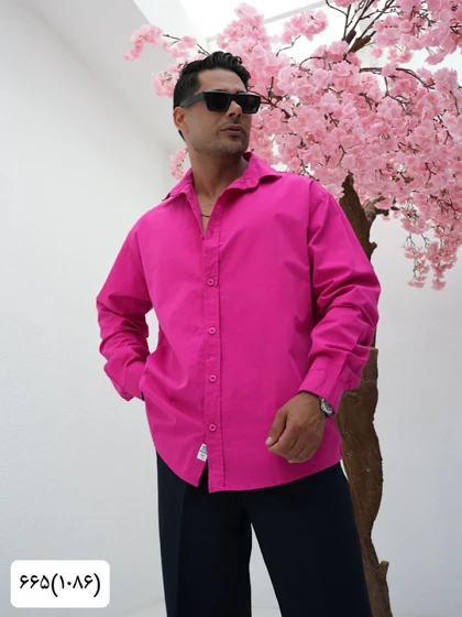 پیراهن مردانه کتان کاغذی1086