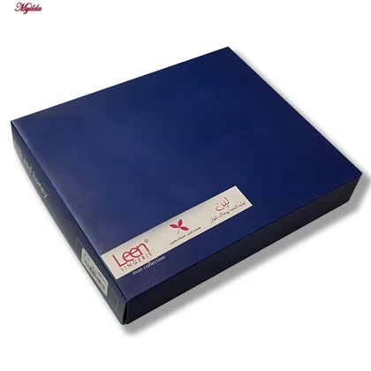 ست تیشرت آستین بلند و شلوار مردانه مدل نخ پنبه رنگ سرمه ای لین کد 5197-499