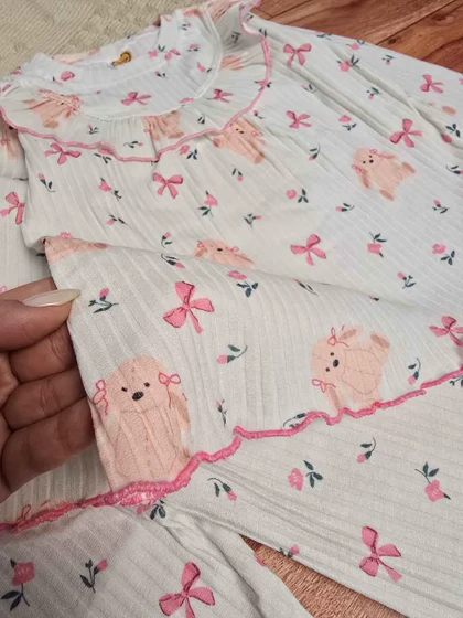 بلوز شلوار ریلی دخترانه