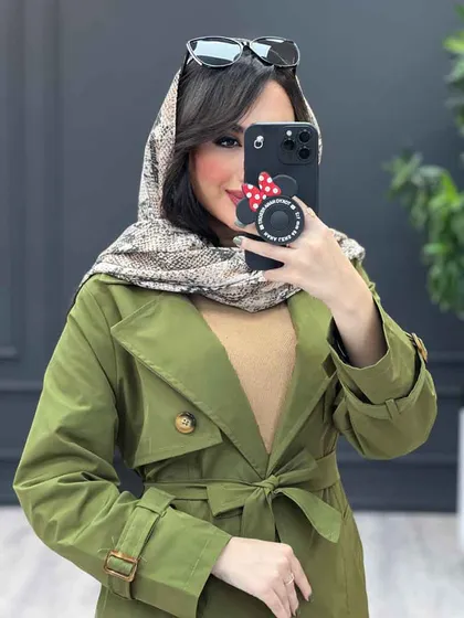 بارانی بلند ژیله دکمه