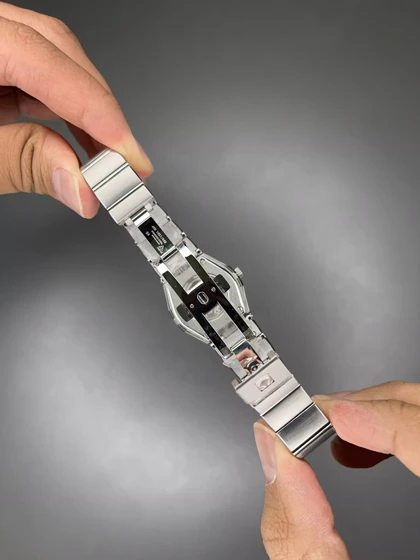 ساعت مچی امگا کانستلیشن بند سیلور صفحه صورتی Omega Constellation