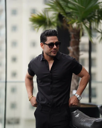 پیراهن شانلی کوتاه