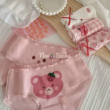 شورت طرح Pink Bear (مناسب سایز 38-42)