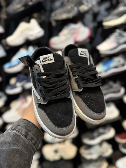 کتانی ترویس طوسی مشکی