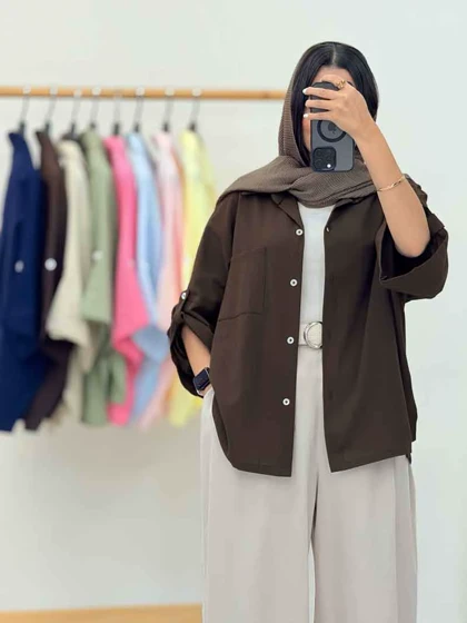 مانتو بغل چاک تک جیب جیهان