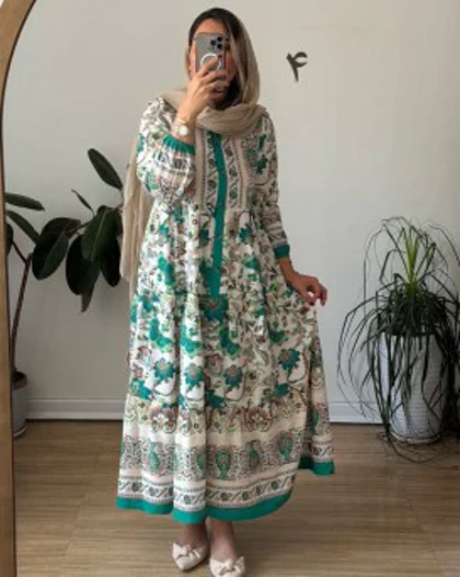 پیراهن ساحلی مزونی فرح 4