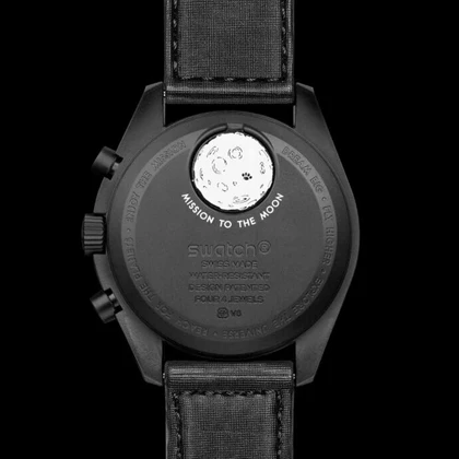 ساعت امگا سواچ ماموریت به ماه مشکی u-8916