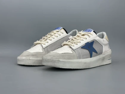 کتانی گلدن گوس استاردن طوسی آبی/Golden Goose Stardan