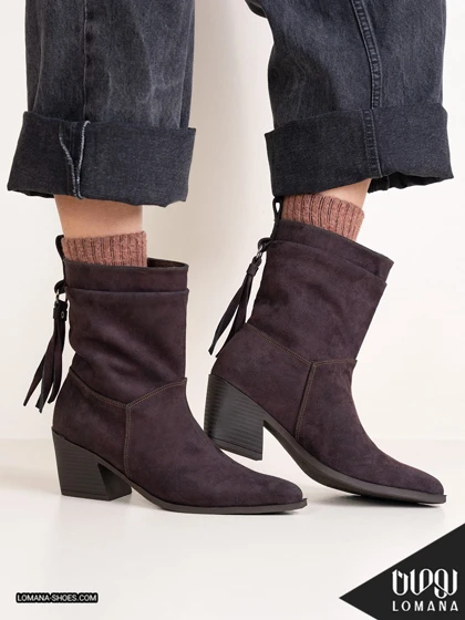 بوت پاشنه وارداتی تگزاسی پشت بندی لومانا - کد 2655