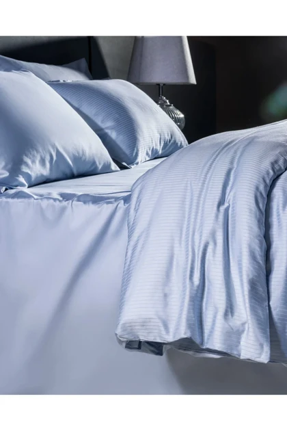 سرویس روتختی Madame Coco مدل Thalie پنبه‌ای - آبی