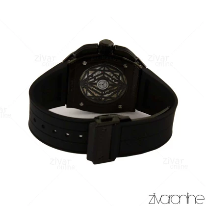 ساعت هابلوت مردانه کهکشانی چند ضلعی تمام مشکی 105368