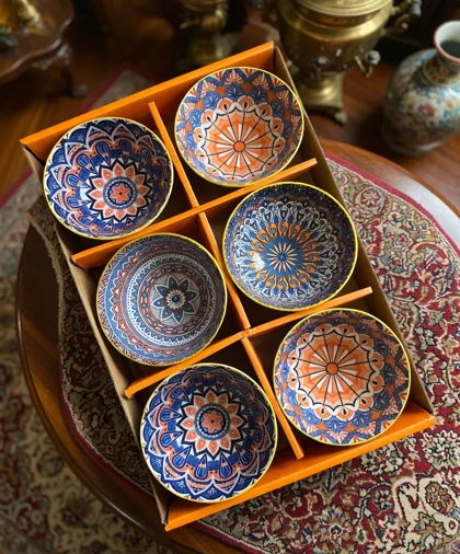 ست 6 عددی پیاله سرامیکی مراکشی