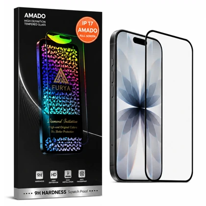 گلس تمام صفحه آیفون 17 آمادو AMADO مدل High Definition