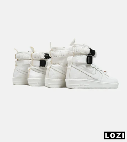 کفش کتانی ساق‌دار مردانه سفید NIKE AIRFORCE AF1