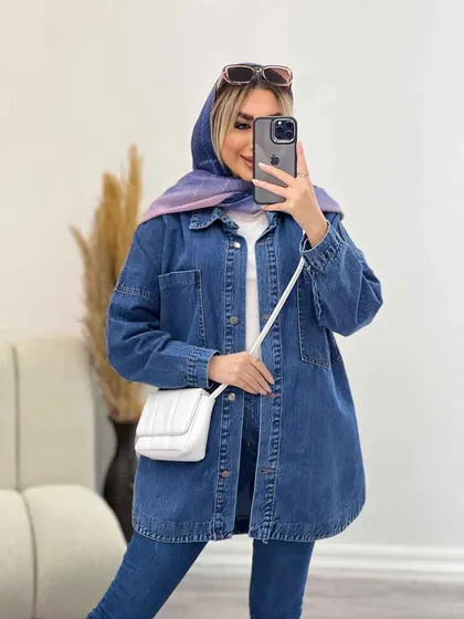 مانتو جین دو جیب