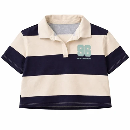 تیشرت کراپ دخترانه اچ اند ام کد Z-TC43