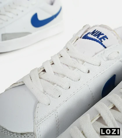 کفش نایک مردانه و زنانه سفید آبی Nike Blazer Low 77 مدل 5798