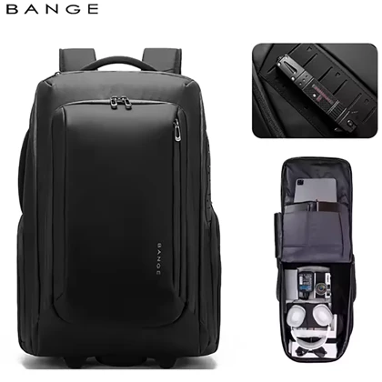 کوله پشتی مسافرتی چرخ دار 50 لیتری بنج BANGE BG-8079