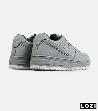 کفش کتانی بزرگ پا طوسی سفید NIKE AIR FORCE مدل 7651