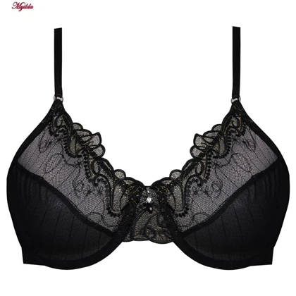 ست شورت و سوتین زنانه فیتن مدل فنردار گیپور طرح دار مشکی کد 4952-7