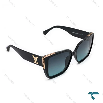 عینک آفتابی زنانه لویی ویتون مشکی طلایی Louis Vuitton-6462-L